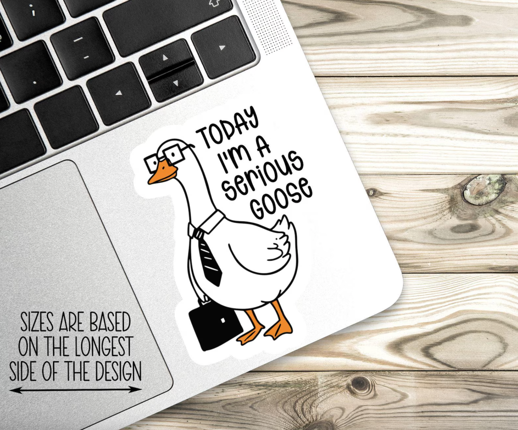 Today I'm A Serious Goose Sticker, Silly Goose Sticker, Sarcastic Sticker