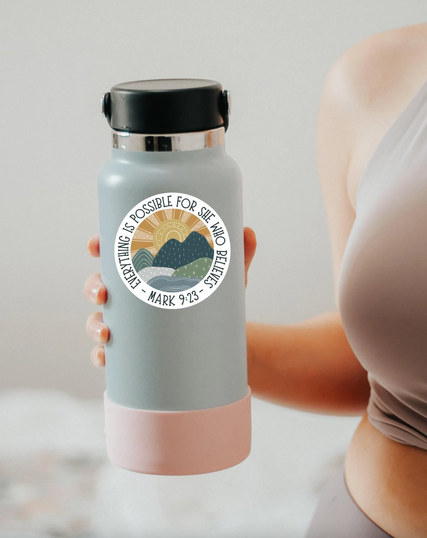 Everything Is Possible Sticker, Affirmation Stickers, Laptop Sticker, Water Bottle Label, Bible Sticker